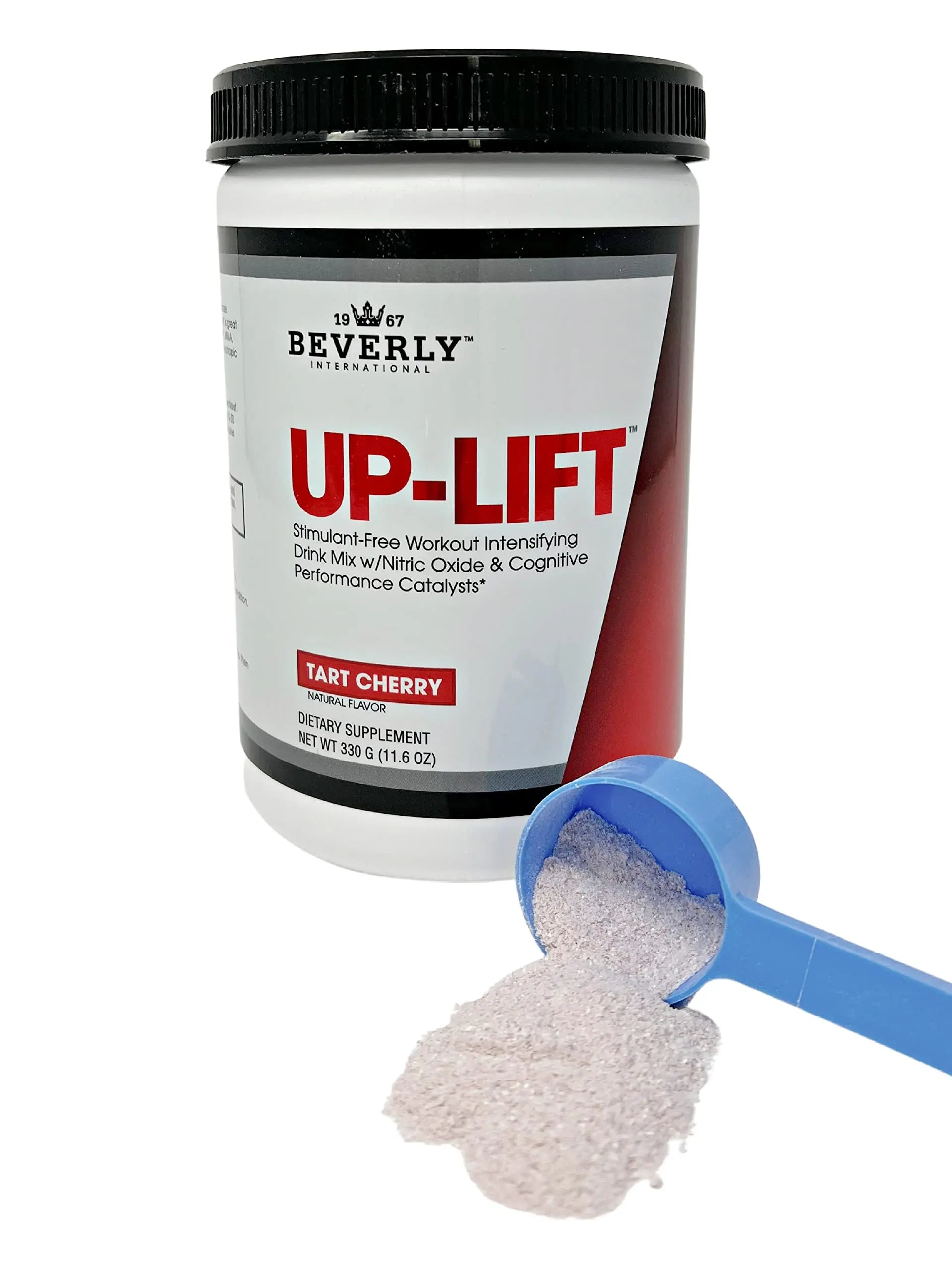 Beverly International Up-Lift Stimulant Free 330 grams. Workout Energy Drink Mix w/Nitric Beverly International