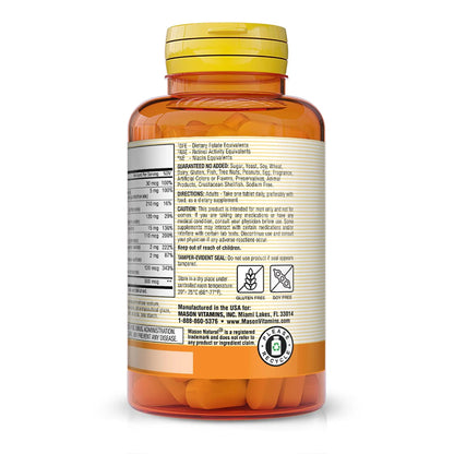MASON NATURAL, Mens Daily Formula Equivalent to One a Day Mens Brand Tablets - 100 ea MASON NATURAL