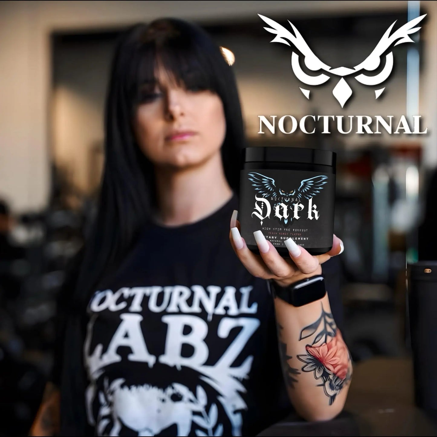 Nocturnal Labz Dark High Stim Pre Workout Powder | Potent Pre-workout Formula for Men Nocturnal