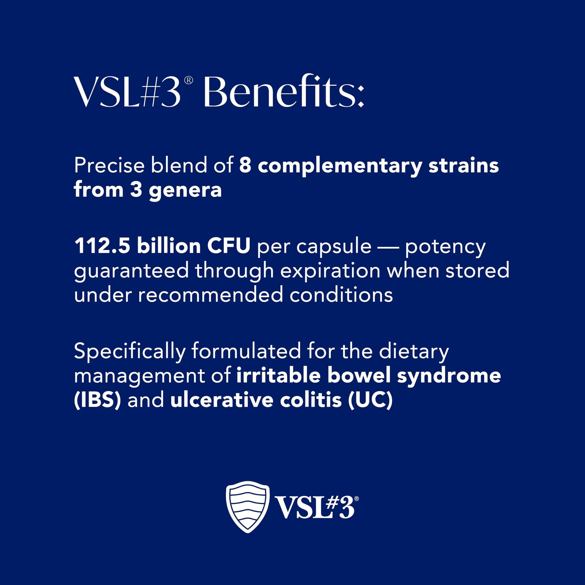 VSL#3® Probiotics for Digestive Health, IBS & UC Symptoms - 112.5B CFUs, High-Potency, Multi-Strain, Live, Refrigerated Probiotic, Medical Food for Gut Health Support in Men & Women, 60 Capsules VSL #3Buy Supplements Australia