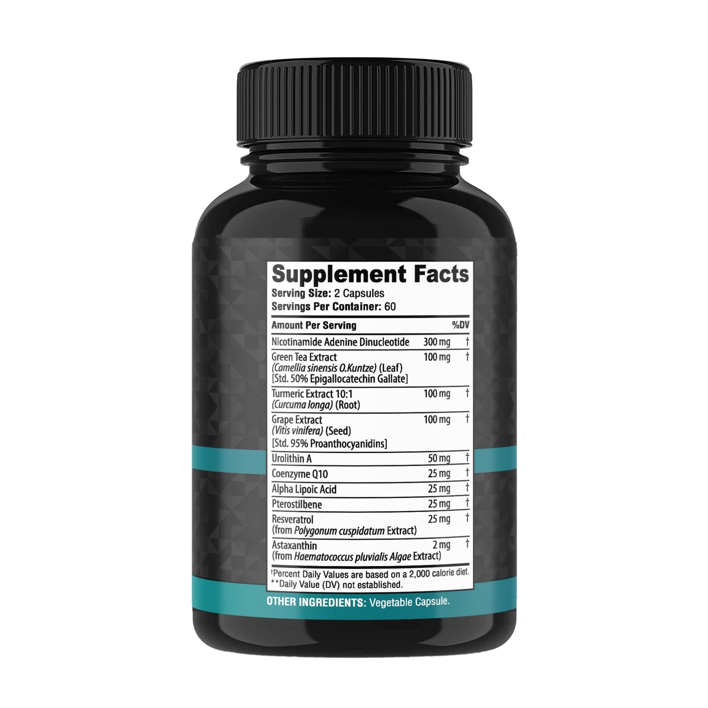 NAD+ Supplement Complex – NAD Supplement+ 300 mg with Astaxanthin, Urolithin A, Resveratrol, CoQ10 & Antioxidant Blend – Cellular Energy, Mitochondrial Support – 120 Count (Pack of 1) VitabemBuy Supplements Australia