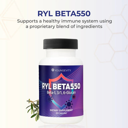 Youngevity RYL Beta550 Beta 1, 3-D Glucan Immune Support - 60 Capsules (Pack of 1) Youngevity buy supplements Au