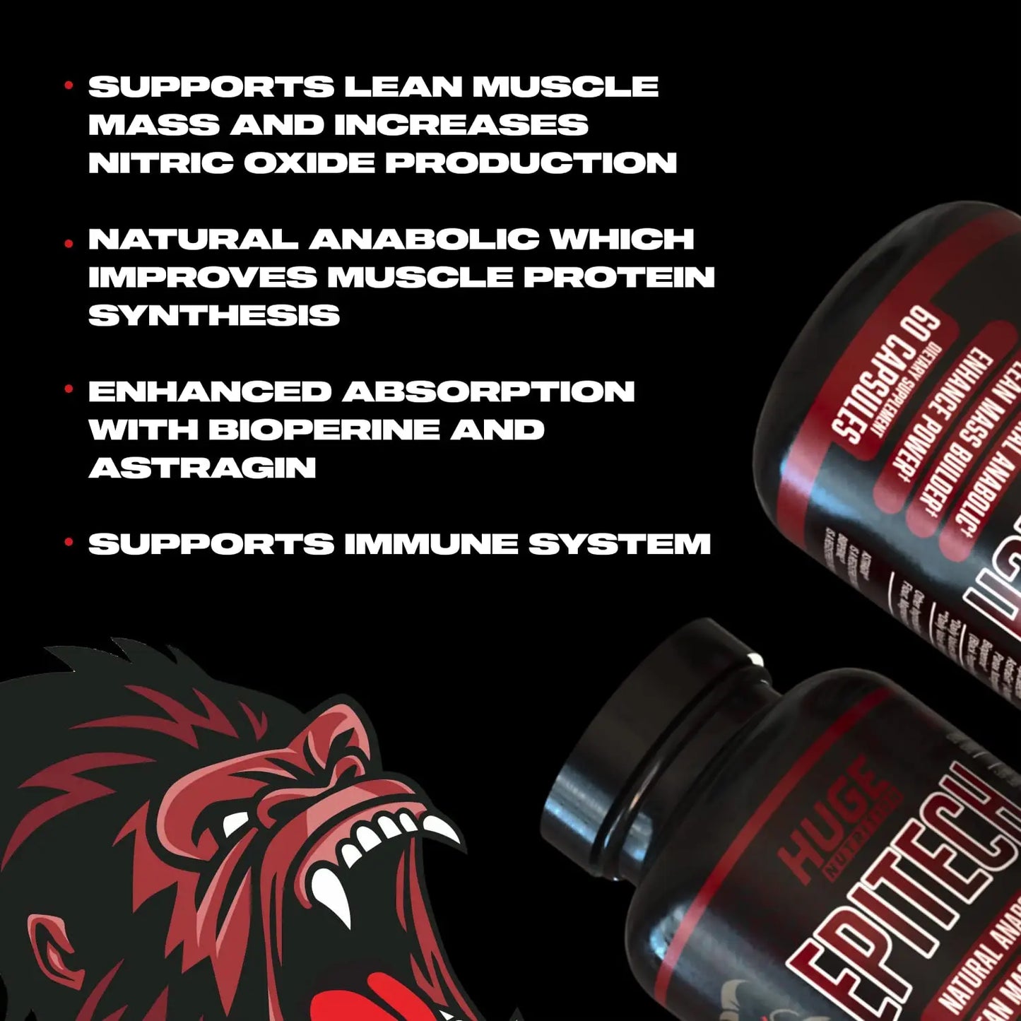 Huge Supplements, Epitech, Epicatechin Supplement, Increase Muscle Mass, Enhance Huge Supplements