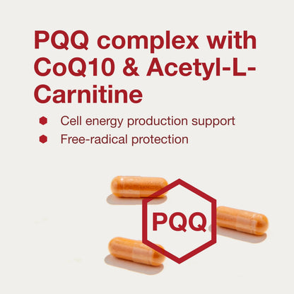 PROTOCOL FOR LIFE BALANCE PQQ Complex - Mitochondrial Health - with CoQ10 & L Carnitine - B Vitamin - Supplement for Energy - 30 Veg Caps PROTOCOL FOR LIFE BALANCE buy supplements Au