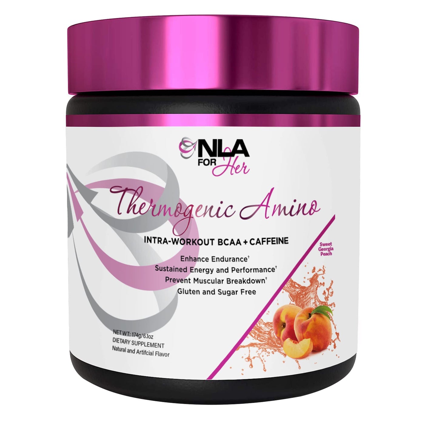 NLA for Her Pre/Intra Workout Stack (Includes Her Thermogenic Amino Georgia Peach and Uplift Max Pre Workout Sour Peach Rings)