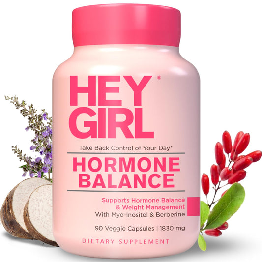 Hey Girl Hormone Balance for Women – 13-in-1 Menopause, PMS & Cycle Support – Mood & Hot Flash Support – w Myo-Inositol, Berberine, Maca Root, Black Cohosh, DIM, Dong Quai HEY GIRL NUTRITIONBuy Supplements Australia