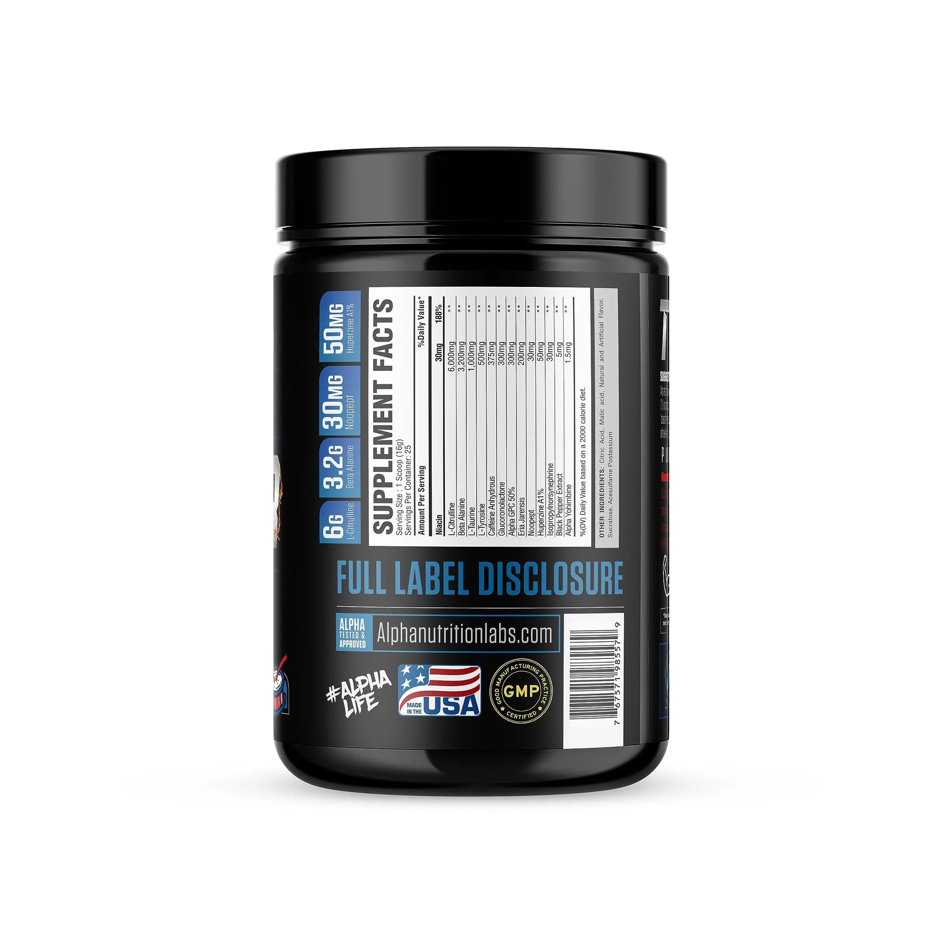 Alpha Nutrition Labs Twister Advanced Pre-Workout Powder (Raspberry Lemonade) Alpha Nutrition Labs