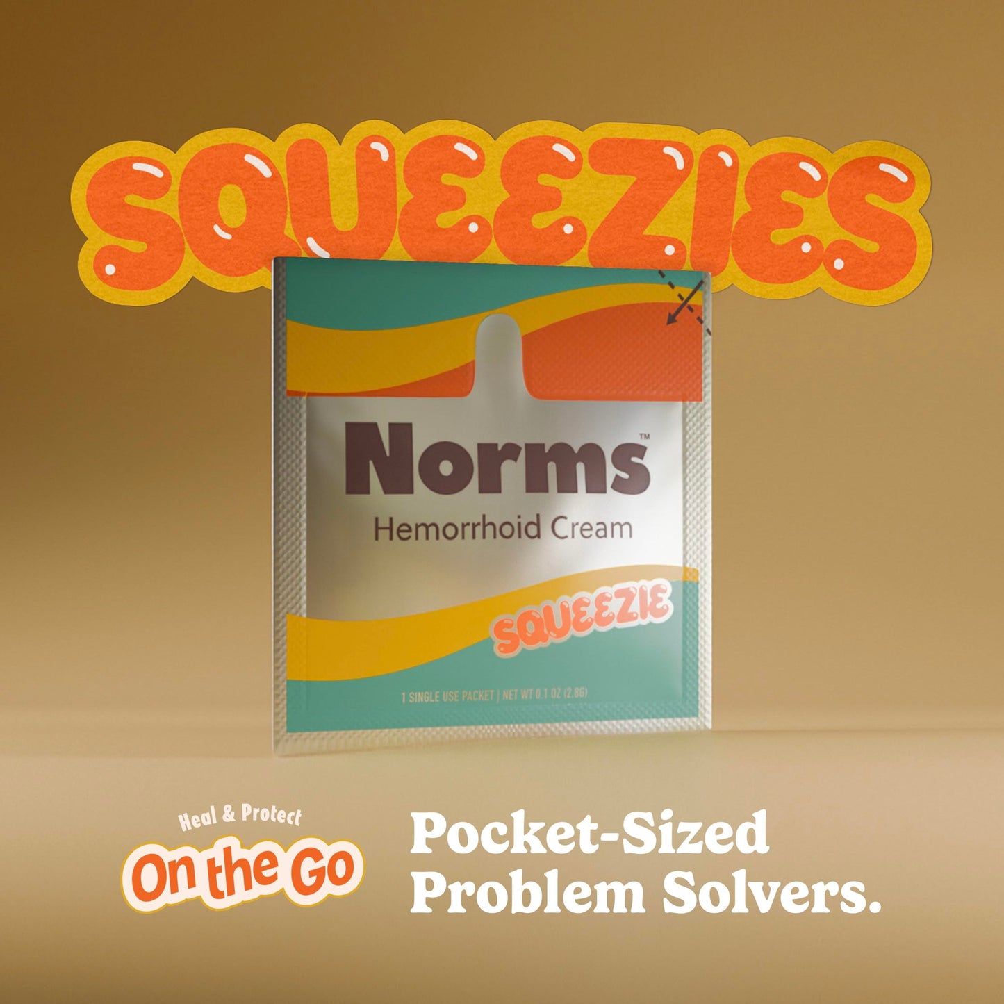 Norms Squeezies Lidocaine Hemorrhoid Cream, Discreet Single Use Travel Packets, 5% Lidocaine, Phenylephrine, Aloe and Glycerin – Numbing, Soothing & Swelling Relief On the Go, 5 Count NormsBuy Supplements Australia