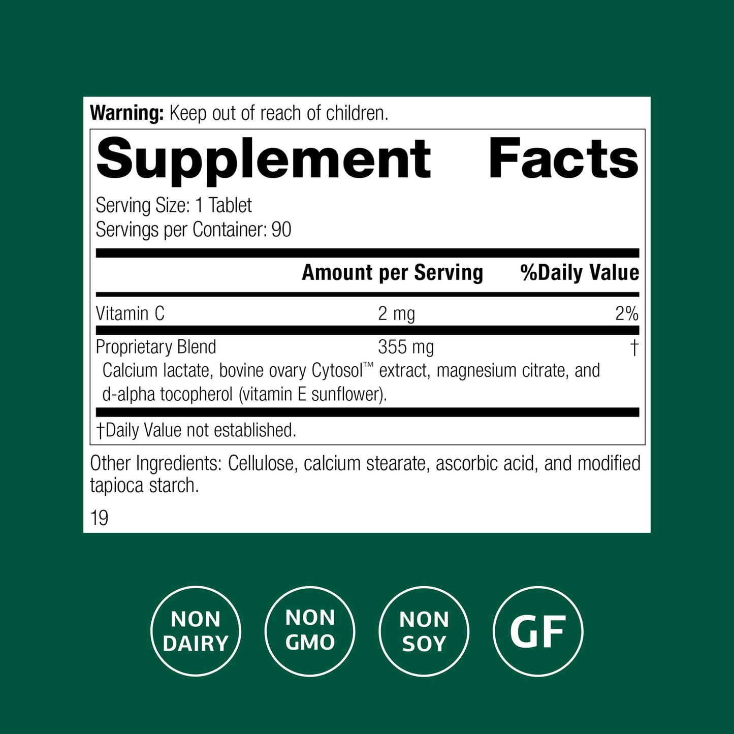 Standard Process Ovex - Daily Whole Food-Based Health Supplement - 90 Tablets (90 Servings) Standard Process Inc.Buy Supplements Australia