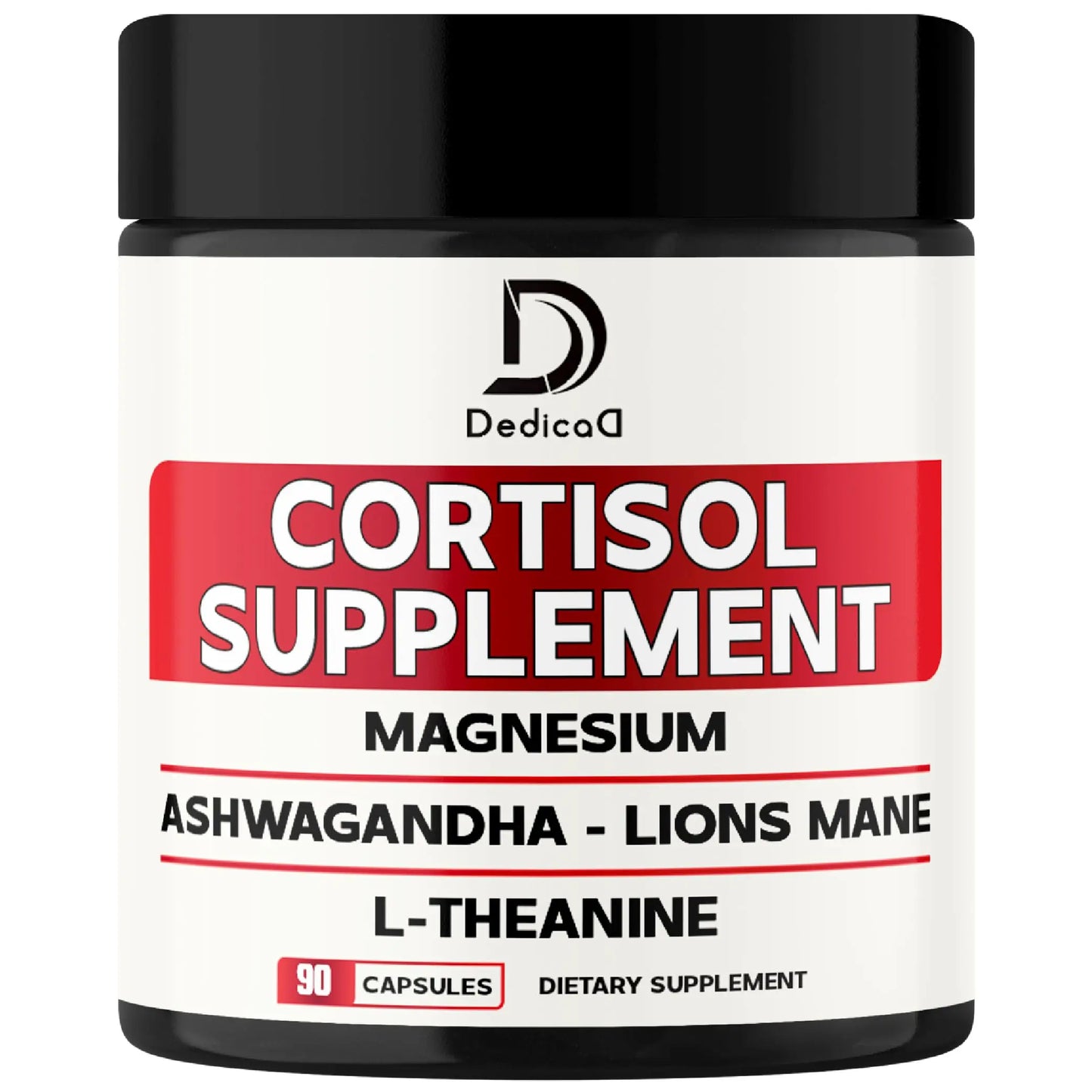 DEDICAD 9in1 Cortisol Supplement - Ashwagandha and Magnesium Glycinate and Chelate - Brain Health & Restful Night & Mood Balance - 90 Capsules Supply 45 Days DEDICAD buy supplements Au