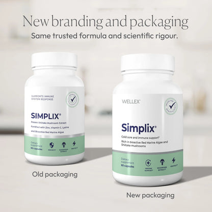 Simplix | Natural Supplement to Strengthen The Immune System | Respond to Outbreaks | Source of Highly Researched Mushroom & Seaweed Polysaccharides 60 Veggie Capsules (1 Pack) Papillex buy supplements Au