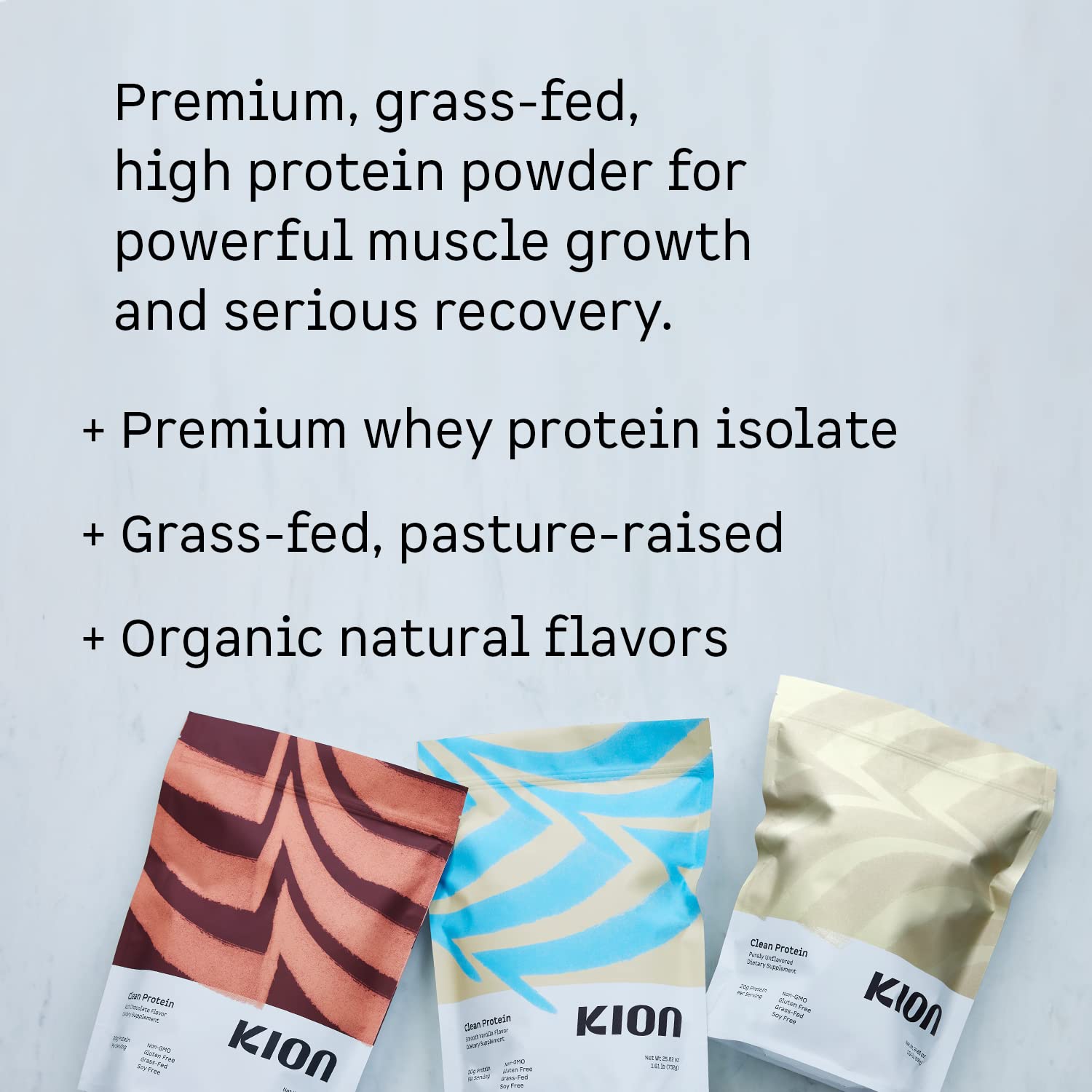 Kion Clean Protein | Grass-Fed & Pasture-Raised Whey Isolate Protein Powder KionBuy Supplements Australia