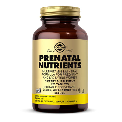 Solgar Prenatal Nutrients, 120 Tablets - Multivitamin & Mineral Formula for Pregnant & Lactating Women SOLGAR