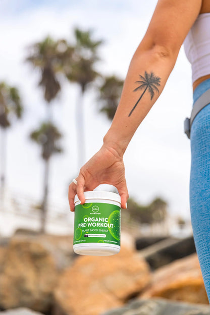 MRM Nutrition Organic Pre-Workout Powder | Black Cherry Flavored | Superfoods MRM