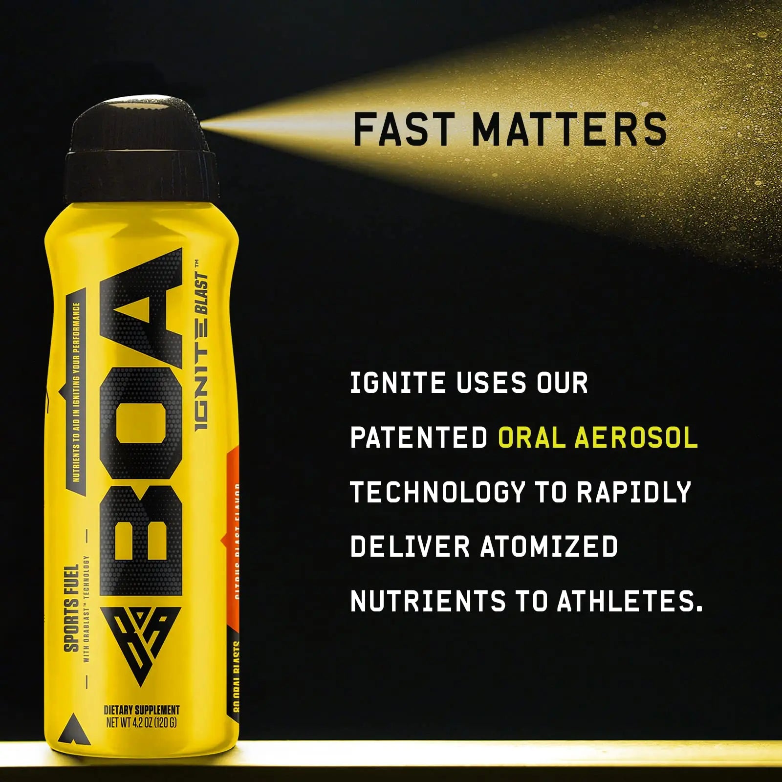 BOA Ignite Blast – Oral Aerosol Rapid Energy Solution – Pre Workout with Caffeine, B Vitamins BOA Nutrition Inc