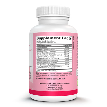 Women's Support | Special Formula | Hormone Regulator w/Natural Ingredients Milamiamor