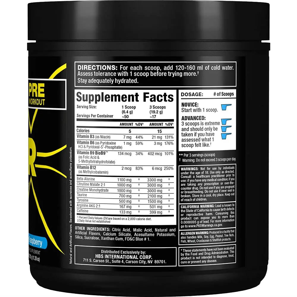 ALLMAX IGNITER Sport, Blue Raspberry - 330 g - Pre-Workout Formula - with Caffeine ALLMAX Nutrition