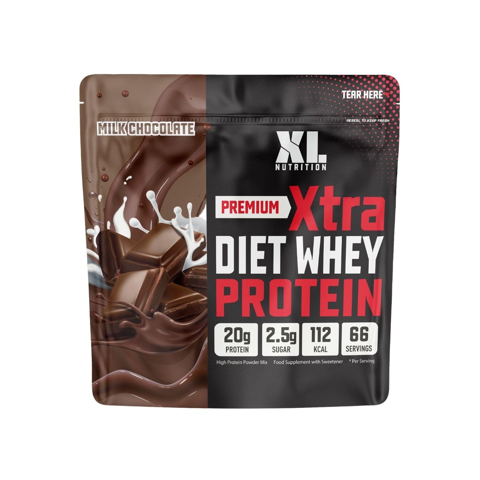 XL Nutrition Xtra Diet Whey Protein | 112 Calories | with Added L Carnitine and Green Tea Extract XL Nutrition