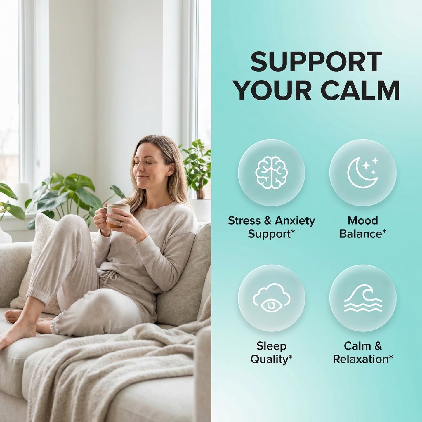 Clean Nutraceuticals GABA 750mg 5 HTP 200mg L Tryptophan 500mg L Theanine 200mg Ashwagandha SAM-e L-Glycine - Mood Support Vitamins for Women and Men with L-Tyrosine 5-HTP (5-Hydroxytryptophan) Clean Nutraceuticals buy supplements Au