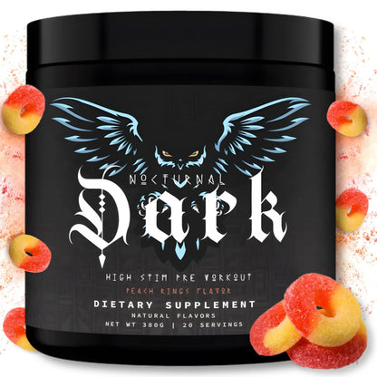 Nocturnal Labz Dark High Stim Pre Workout Powder | Potent Pre-workout Formula for Men Nocturnal