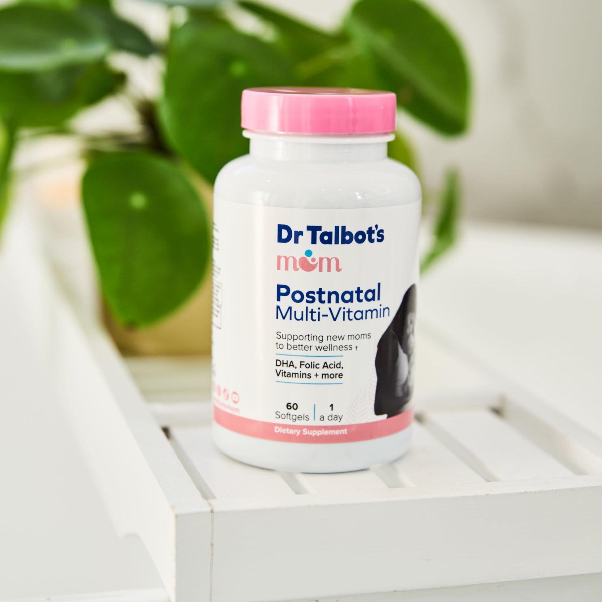 Dr. Talbot's Mom Postnatal Multi-Vitamin, DHA, Folic Acid, Vitamins and More Supporting Dr. Talbot's