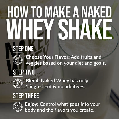 Naked Nutrition Naked Whey 1Lb - Only 1 Ingredient, Grass Fed Whey Protein Powder Naked NutritionBuy Supplements Australia