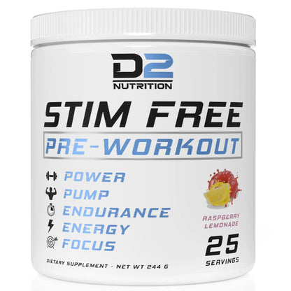 Precium Nutrition Stim Free Pre Workout - Best Non Caffeine Powder No Amazing Power Precium Nutrition