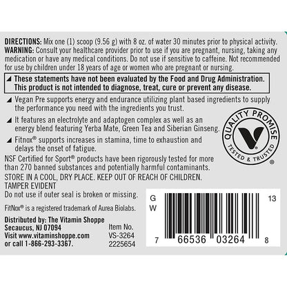 True Athlete Vegan Pre-Workout ? Blood Orange (10.12 oz./30 Servings) True Athlete