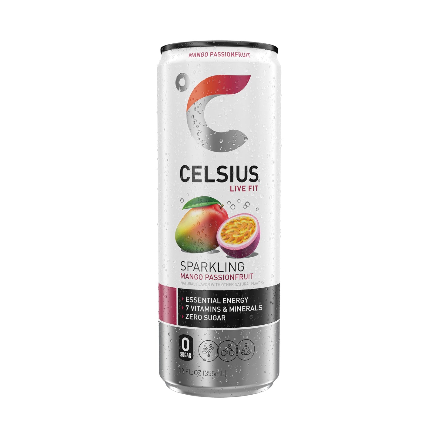 CELSIUS Sparkling Mango Passionfruit, Functional Essential Energy Drink 12 Fl Oz CELSIUSBuy Supplements Australia