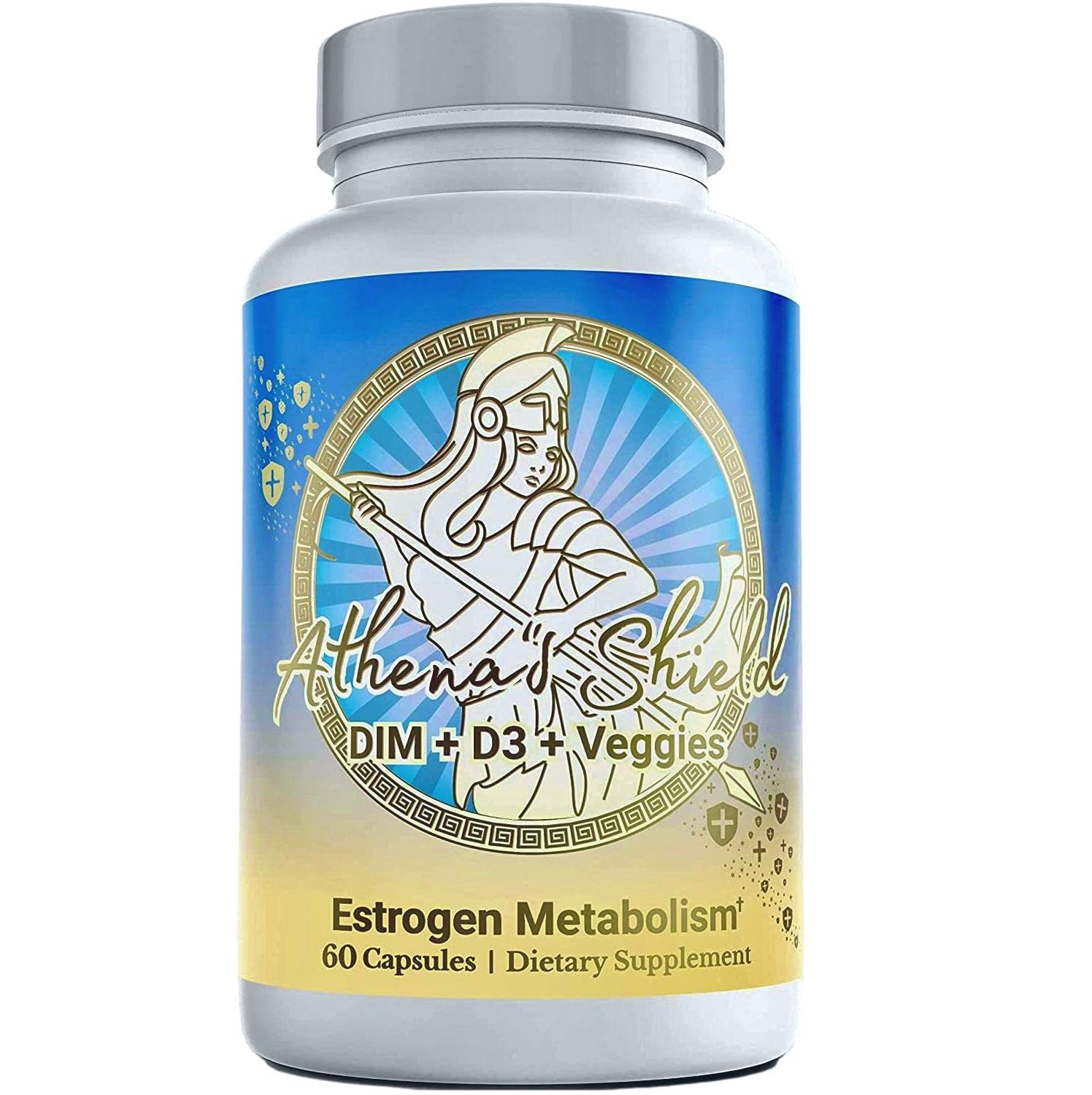 MENOLABS Athena’s Shield | DIM Supplement + D3 with BioPerine for Women | Estrogen Balance MENOLABS