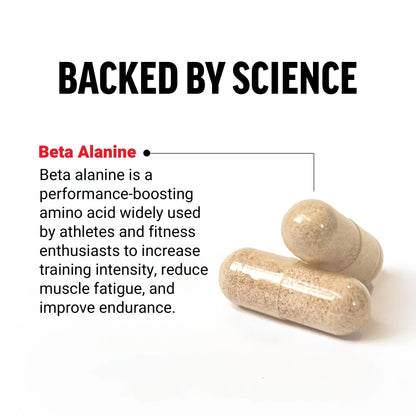 FORCE FACTOR Beta Alanine Capsules, Beta-Alanine Endurance Supplement to Boost Force Factor