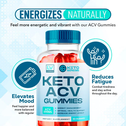 5 Pack - Keto Genesis Keto ACV Gummies Advanced Weight Loss, Genesis ACV, Genesis LIVORKABuy Supplements Australia
