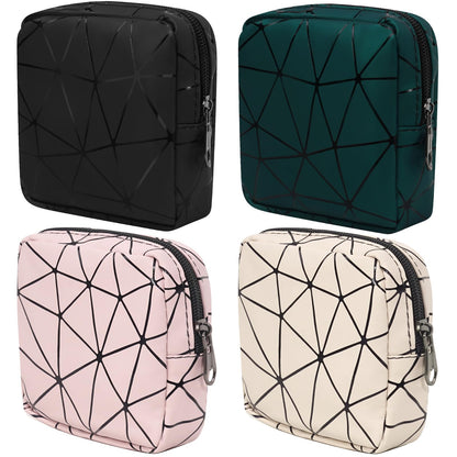 Yazabai Sanitary Napkin Storage Bag Pouch 4PCS Pads and Tampons Bags Pouches Portable Yazabai