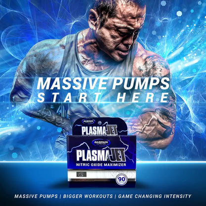 Gaspari Nutrition PlasmaJet, Legendary N.O. Nitric Oxide Maximizer, Increased Lean Mass Gaspari Nutrition