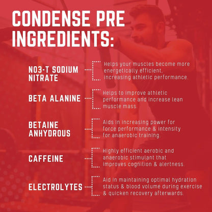 Purus Labs CONDENSE PreWorkout Powder, 40 Servings (Tropical Island Punch) Purus Labs