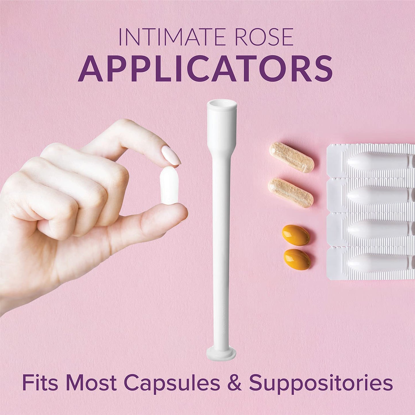 Intimate Rose 15 Count Vaginal Suppository Applicator - Fits Most Boric Acid Suppositories & Vaginal Intimate RoseBuy Supplements Australia