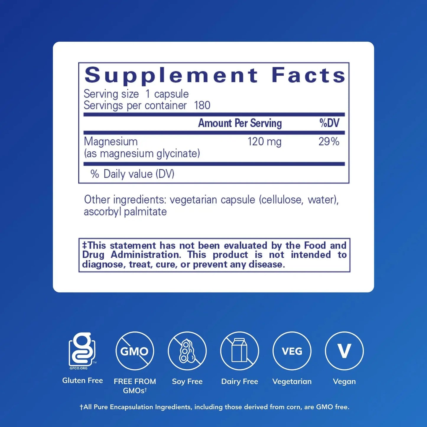 Pure Encapsulations Magnesium (Glycinate) - Supplement to Support Stress Relief, Sleep, Heart Health, Nerves, Muscles, and Metabolism* - with Magnesium Glycinate - 180 Capsules Pure Encapsulations buy supplements Au