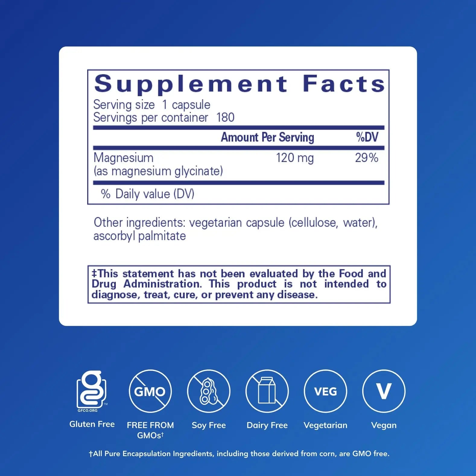 Pure Encapsulations Magnesium (Glycinate) - Supplement to Support Stress Relief, Sleep, Heart Health, Nerves, Muscles, and Metabolism* - with Magnesium Glycinate - 180 Capsules Pure Encapsulations buy supplements Au