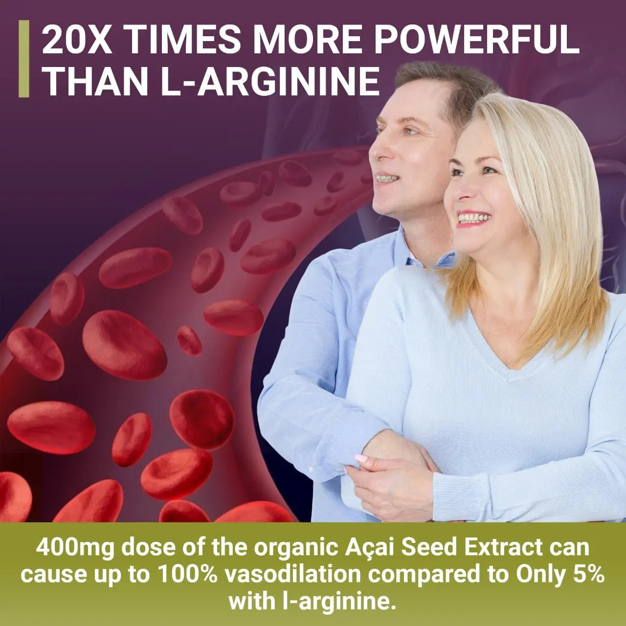 POWER SEEDAÇAÍ New Patented Nitric Oxide Supplement -Increase Blood Flow & Circulatio POWER SEEDAÇAÍ