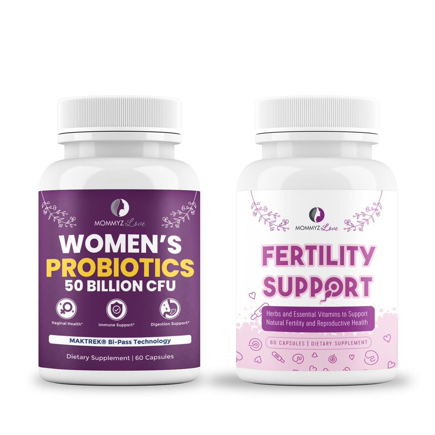 Mommyz Love Probiotics for Digestive Health, Vaginal Odor Control, Balanced pH Mommyz Love