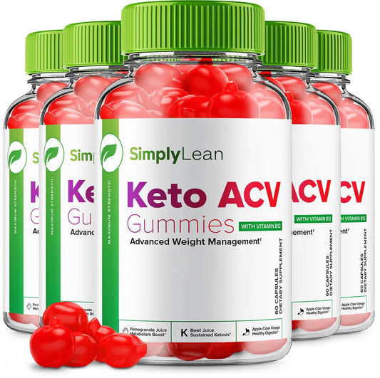 (5 Pack) Simply Lean Keto ACV Gummies - Official - Keto Simply Lean ACV Advanced Rillvo