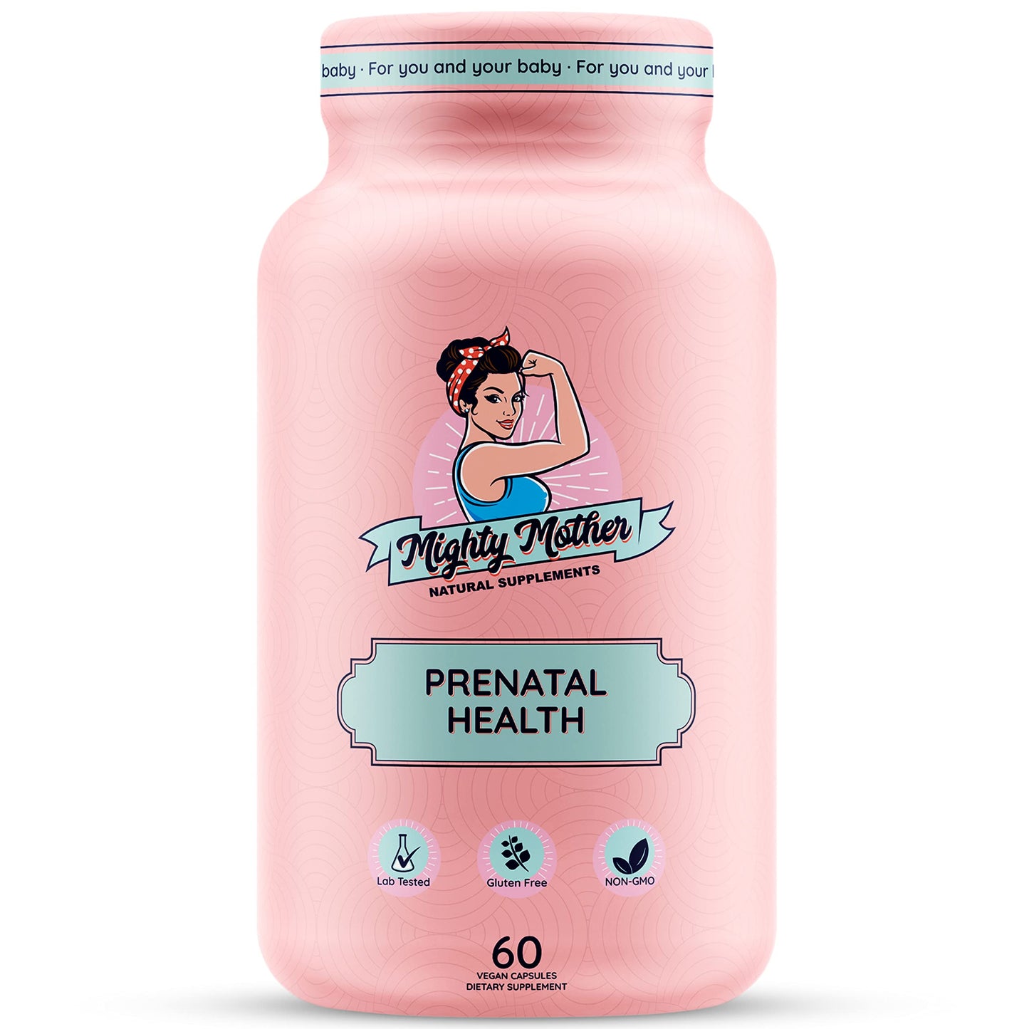 Mighty Mother Conception Fertility Prenatal Vitamins with, Iron, Folic Acid, Zinc, Biotin, Vitamin C Mighty Mother