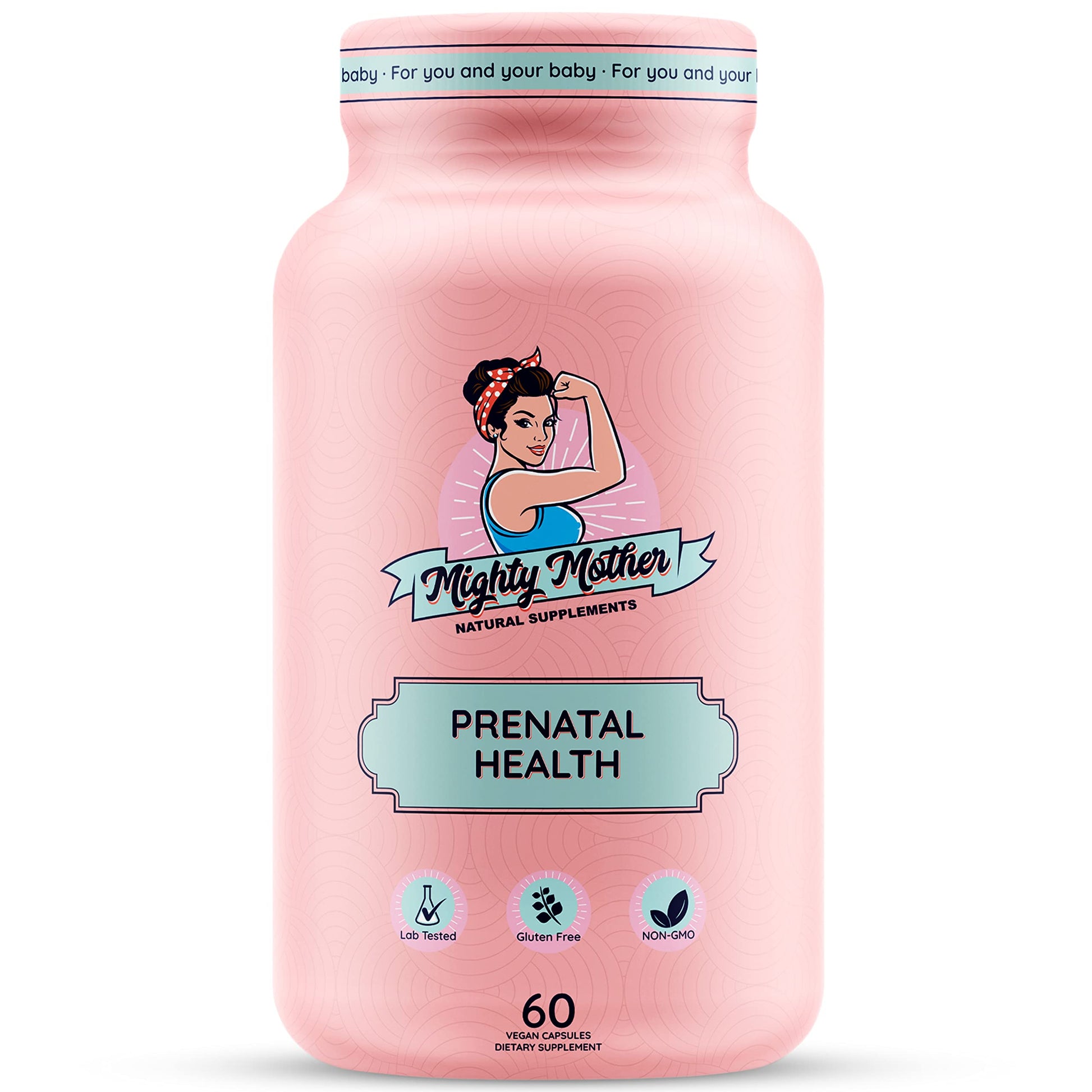 Mighty Mother Conception Fertility Prenatal Vitamins with, Iron, Folic Acid, Zinc, Biotin, Vitamin C Mighty Mother