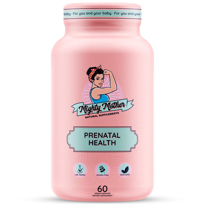 Mighty Mother Conception Fertility Prenatal Vitamins with, Iron, Folic Acid, Zinc, Biotin, Vitamin C Mighty Mother