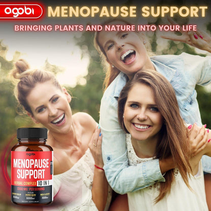 agobi Menopause Support for Women Health 13100 Mg - 10in1 with Dong Quai, Lemon Balm agobi