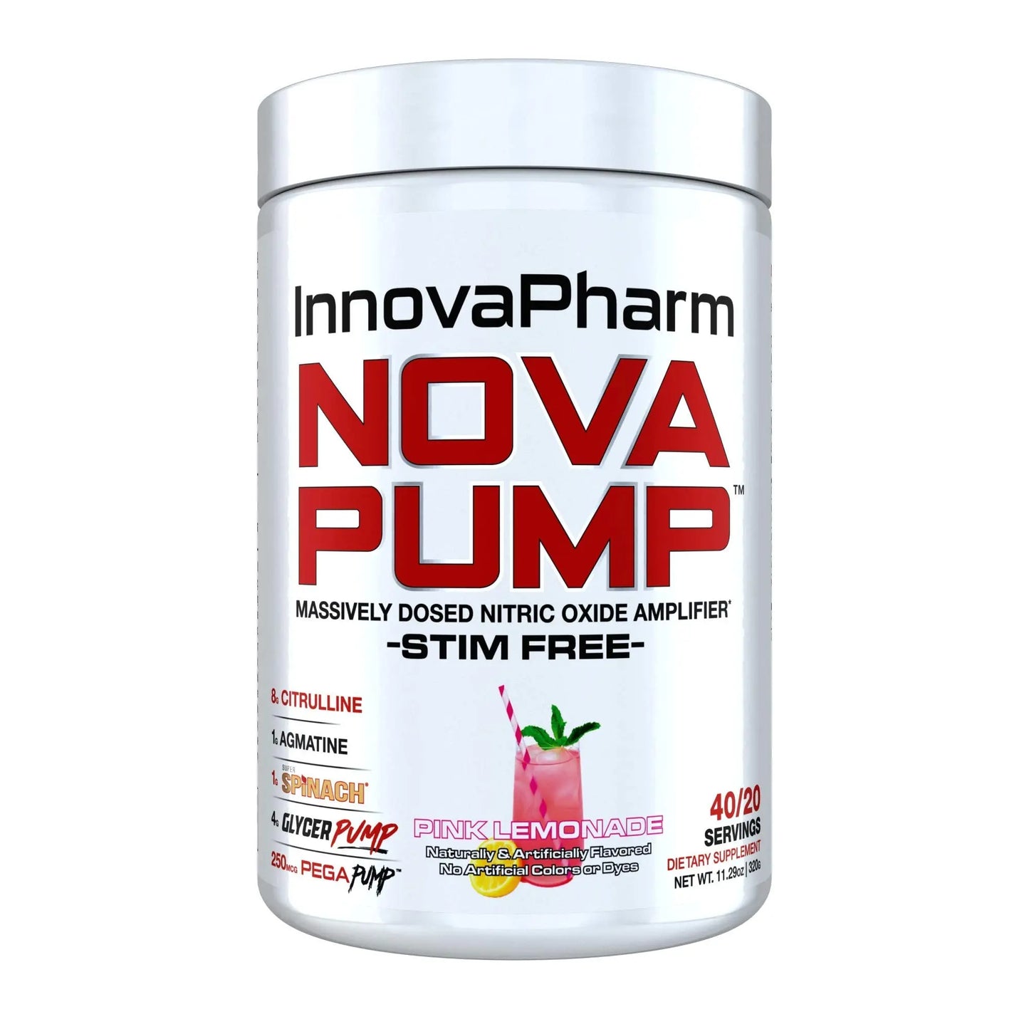 InnovaPharm NOVAPUMP (Pink Lemonade) - 11.2 Ounces InnovaPharm