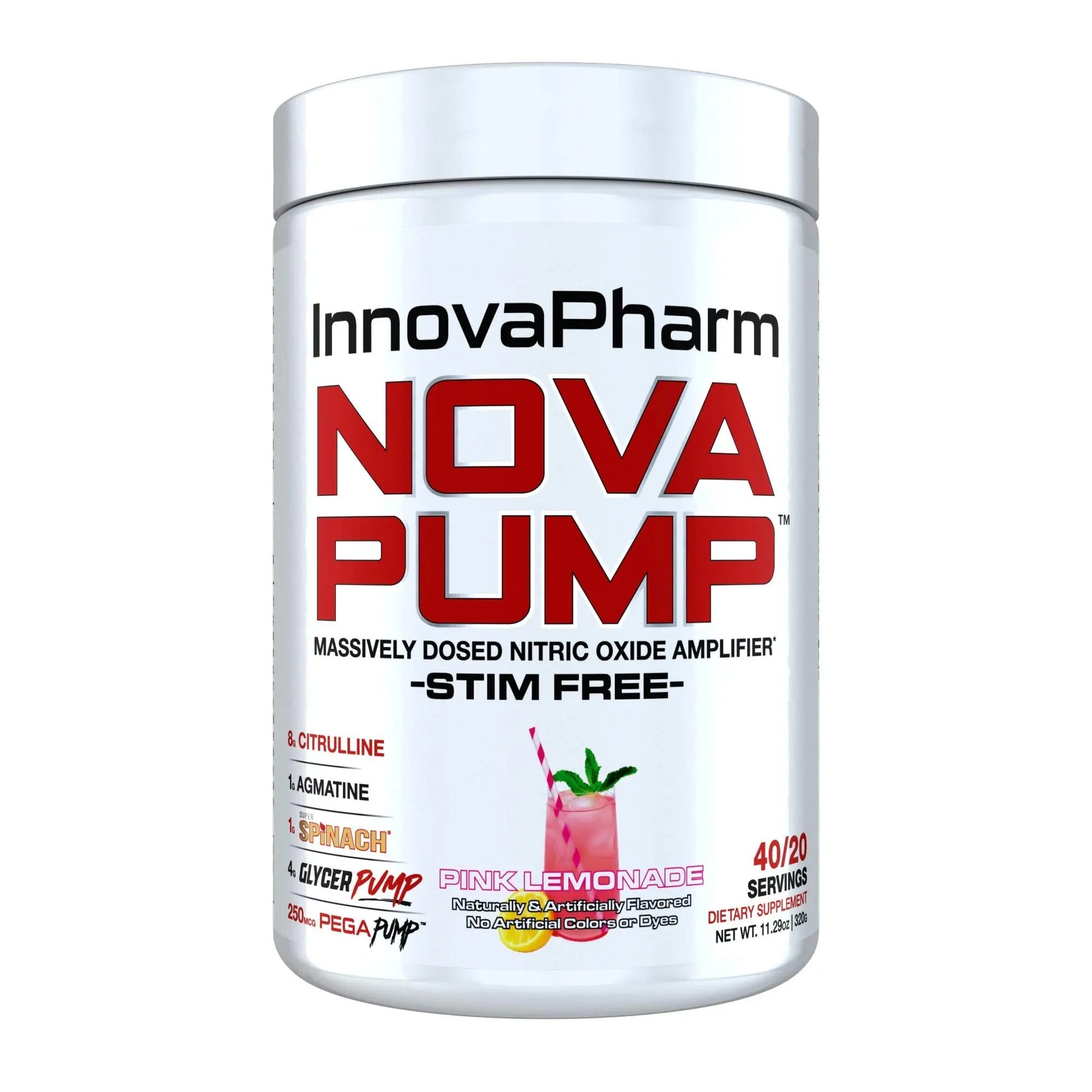 InnovaPharm NOVAPUMP (Pink Lemonade) - 11.2 Ounces InnovaPharm
