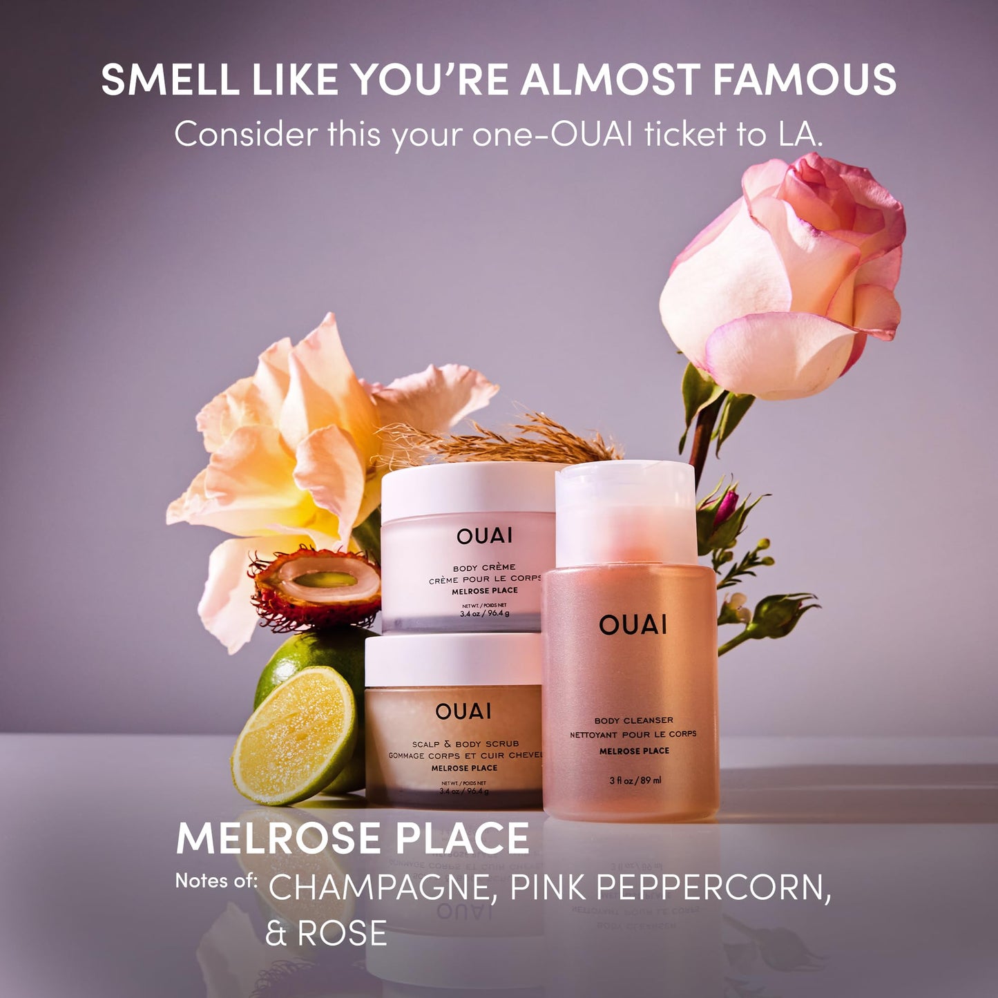 OUAI Body Cream Travel Size, Melrose Place - Hydrating Whipped Body Cream with Cupuaçu Butter, Coconut Oil & Squalane - Softens Skin and Delivers Healthy-Looking Glow - Sulfate Free Skin Care (3.4 Oz) OUAIBuy Supplements Australia