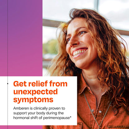 Amberen Perimenopause, Peri-Menopause Multi-Symptom Relief, Vitamin B, Vitamin E & Antioxidants Supplement, Clinically Shown to Help Support Hormone Balance, Hot Flashes & Night Sweats, 60 Count AmberenBuy Supplements Australia