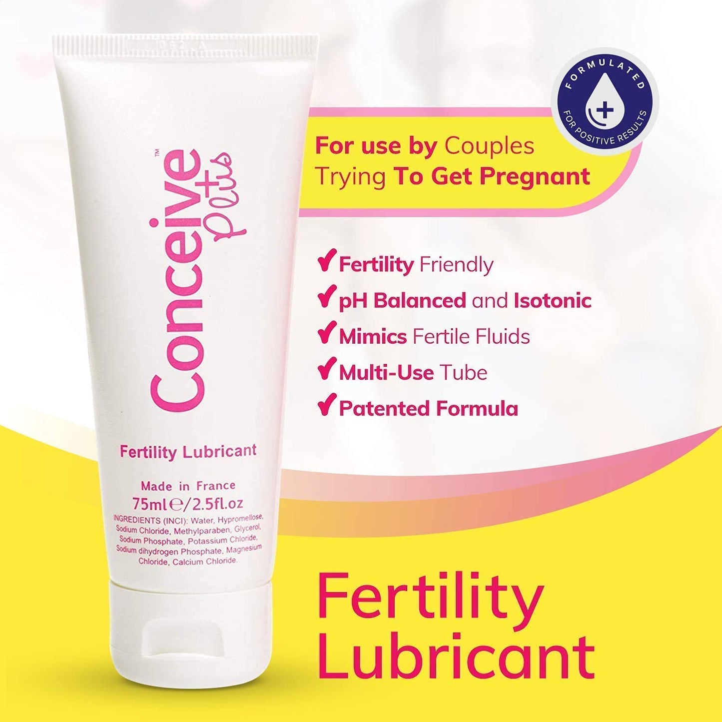 CONCEIVE PLUS Mens Fertility Bundle, Fertility Vitamins 60 Count and Fertility Lubricant 2.5 Ounce CONCEIVE PLUS